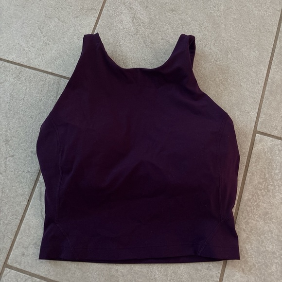 Lululemon Dark Purple High Neck Tank Top - Picture 1 of 3